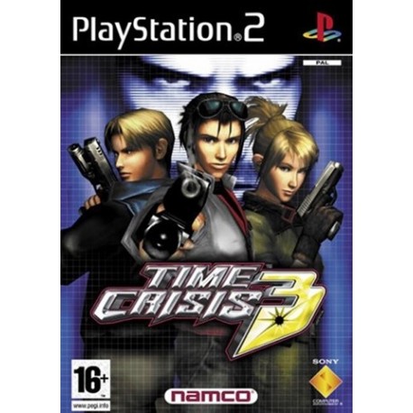 PS2 Time Crisis 3 (Gun con compatible) (used)