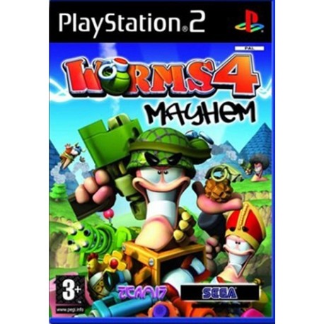 PS2 Worms 4: Mayhem (new)